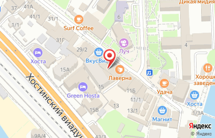 Кафе Лаверна на Платановой улице на карте