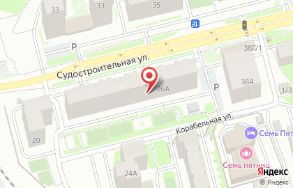 Салон красоты Эмилия на Судостроительной улице на карте