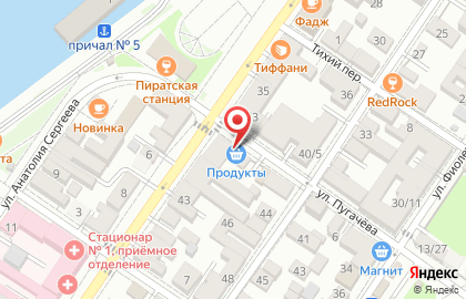 Продуктовый магазин в Астрахани на карте