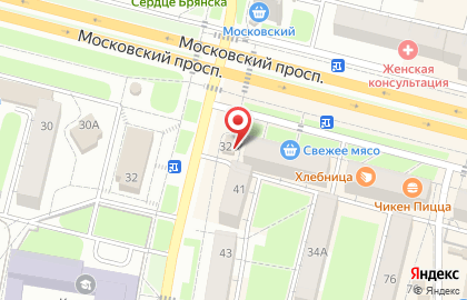 Суши-кафе Яки Паки на Московском проспекте на карте