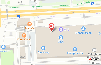 Yota в Москве на карте