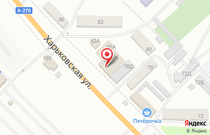 Мастерская по сухой чистке подушек на Харьковской улице на карте
