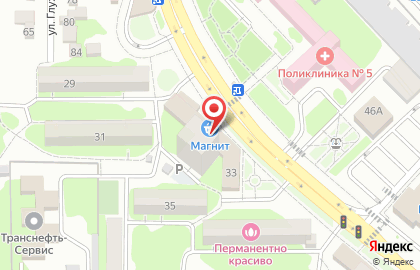 Супермаркет Магнит в Краснодаре на карте