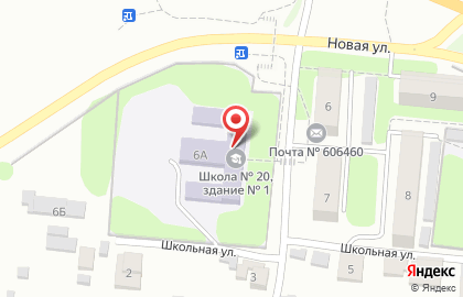 Основная школа №20 в Нижнем Новгороде на карте