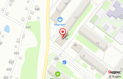 Магазин Павловская курочка во 2-м микрорайоне, 17а в Бору на карте