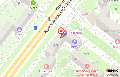 Супермаркет Дикси в Москве на карте