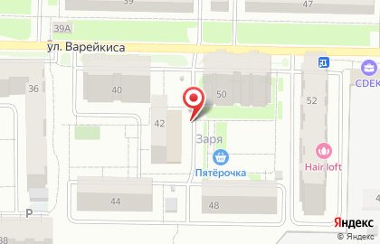 Супермаркет Пятёрочка в Железнодорожном районе на карте