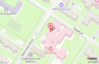 Школа при Санатории Дружба на карте