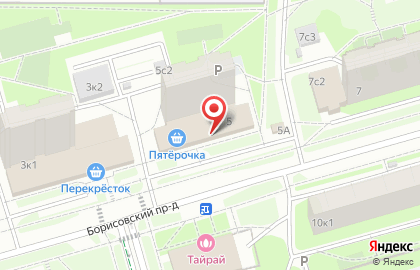 Банкомат СберБанк в Борисовском проезде, 5 на карте