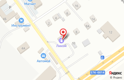 Ликом на Сибирской улице на карте