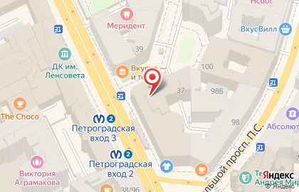 KFC на Петроградской на карте