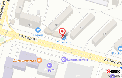 Магазин запчастей и аксессуаров Yulsun в Советском районе на карте