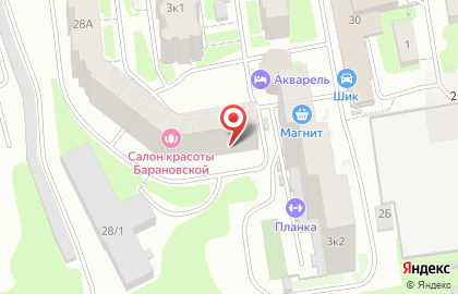 Экран в Советском районе на карте