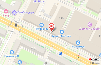 Магазин парфюмерии и косметики Подружка на Октябрьском проспекте на карте