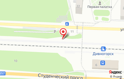 Автостоянка на ул. Гидростроителей, 11 на карте