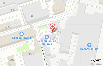 Ветеринарная Станция Кировского,Красносельского и Петродворцового Района на карте
