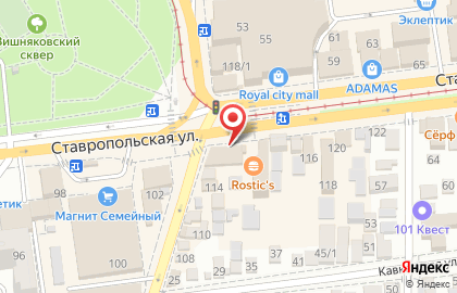Оператор сотовой связи Tele2 на Ставропольской улице, 108 на карте