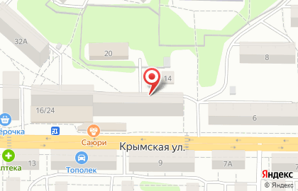 АСКОМ на Крымской улице на карте