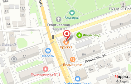 Бар-ресторан Кружка в Ленинском районе на карте