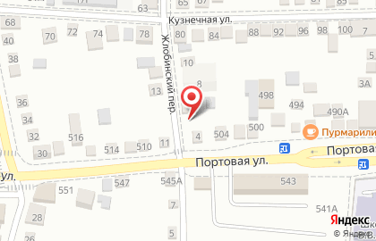 Автокомплекс в Жлобинском переулке на карте