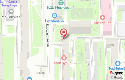 Химчистка-прачечная Венеция на Варшавской улице на карте