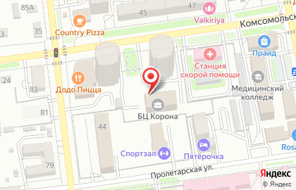 Строительная компания Вертикаль на Комсомольской на карте