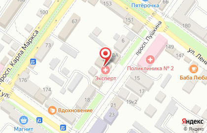 Диагностический центр МРТ Эксперт на проспекте Пушкина на карте