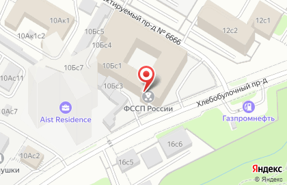 Гагаринский отдел судебных приставов УФССП России по г. Москве на карте