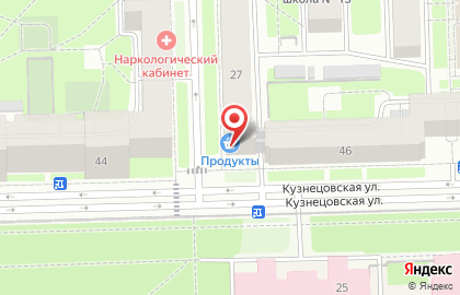 Продуктовый магазин в Санкт-Петербурге на карте