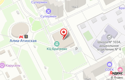 Клуб робототехники и программирования Робошкола Электроник на метро Алма-Атинская на карте