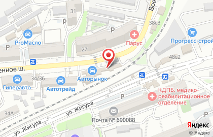 Федеральная аккумуляторная сеть AccuZone в Первореченском районе на карте