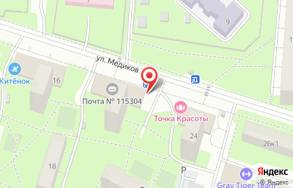 Киоск печатной продукции Медиа-Селект на улице Медиков на карте