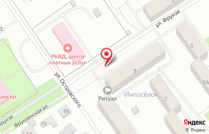 Общежитие, ПетрГУ на карте