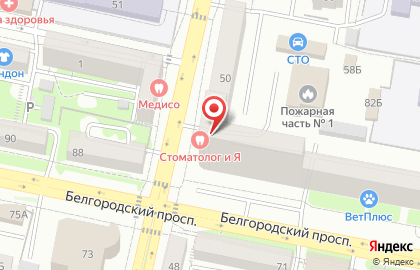 Модельная и танцевальная школа-студия EVitА на Белгородском проспекте на карте