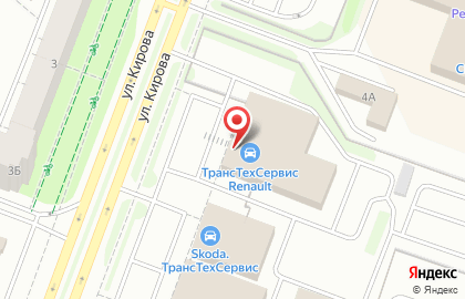 Официальный дилер Renault на улице Кирова на карте