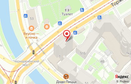 Ресторан быстрого питания Мастер Кебаб на Торжковской улице на карте