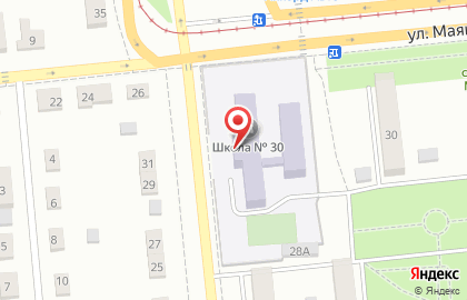 Средняя общеобразовательная школа №21 в Орджоникидзевском районе на карте