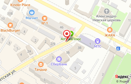 Сеть аптек 1b.ru на Советской улице на карте