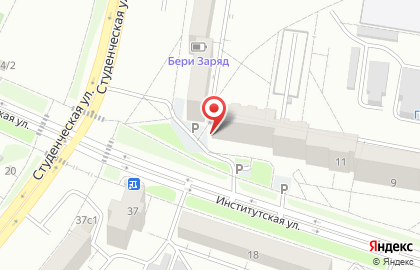 ВиноВодочный на Институтской улице на карте