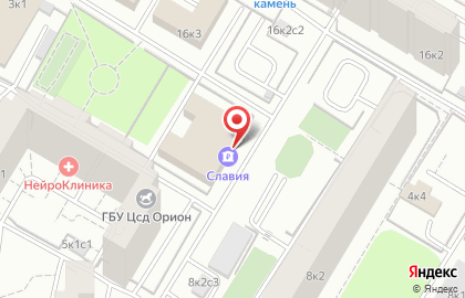Банкомат Славия на метро Академическая на карте