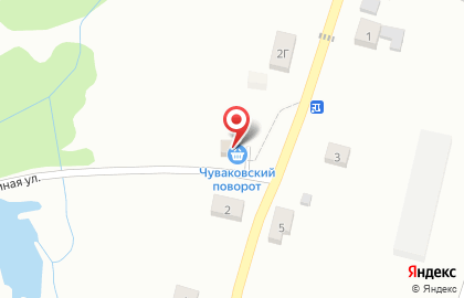 Магазин Чуваковский поворот на карте