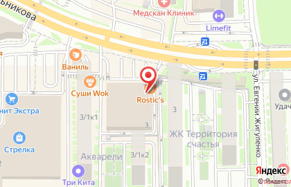 Ресторан быстрого питания KFC на улице им. Петра Метальникова на карте