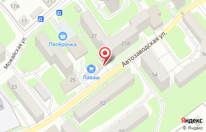 Магазин цветов Оазис на Автозаводской улице на карте