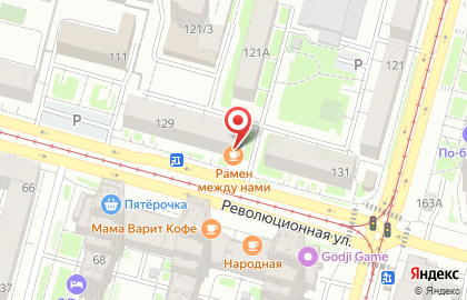 Кафе азиатского стритфуда Рамен Между Нами на карте