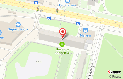Супермаркет Сосновый на улице Ворошилова на карте