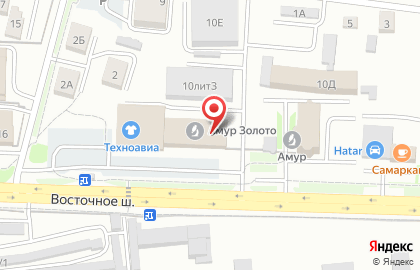 Банкомат Банк ВТБ24, представительство в г. Хабаровске на Восточном шоссе на карте