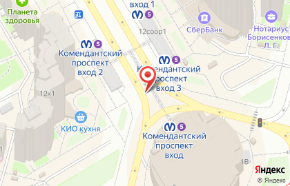 Салон продаж МТС на Комендантской площади на карте