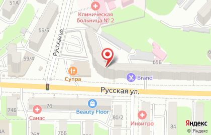 Салон-парикмахерская Светлана в Советском районе на карте