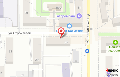 Администрация Красногорского района на улице Строителей на карте