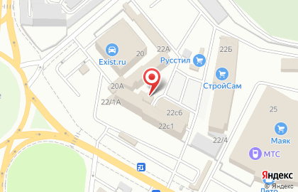 Торгово-монтажная компания Прометей в Центральном районе на карте